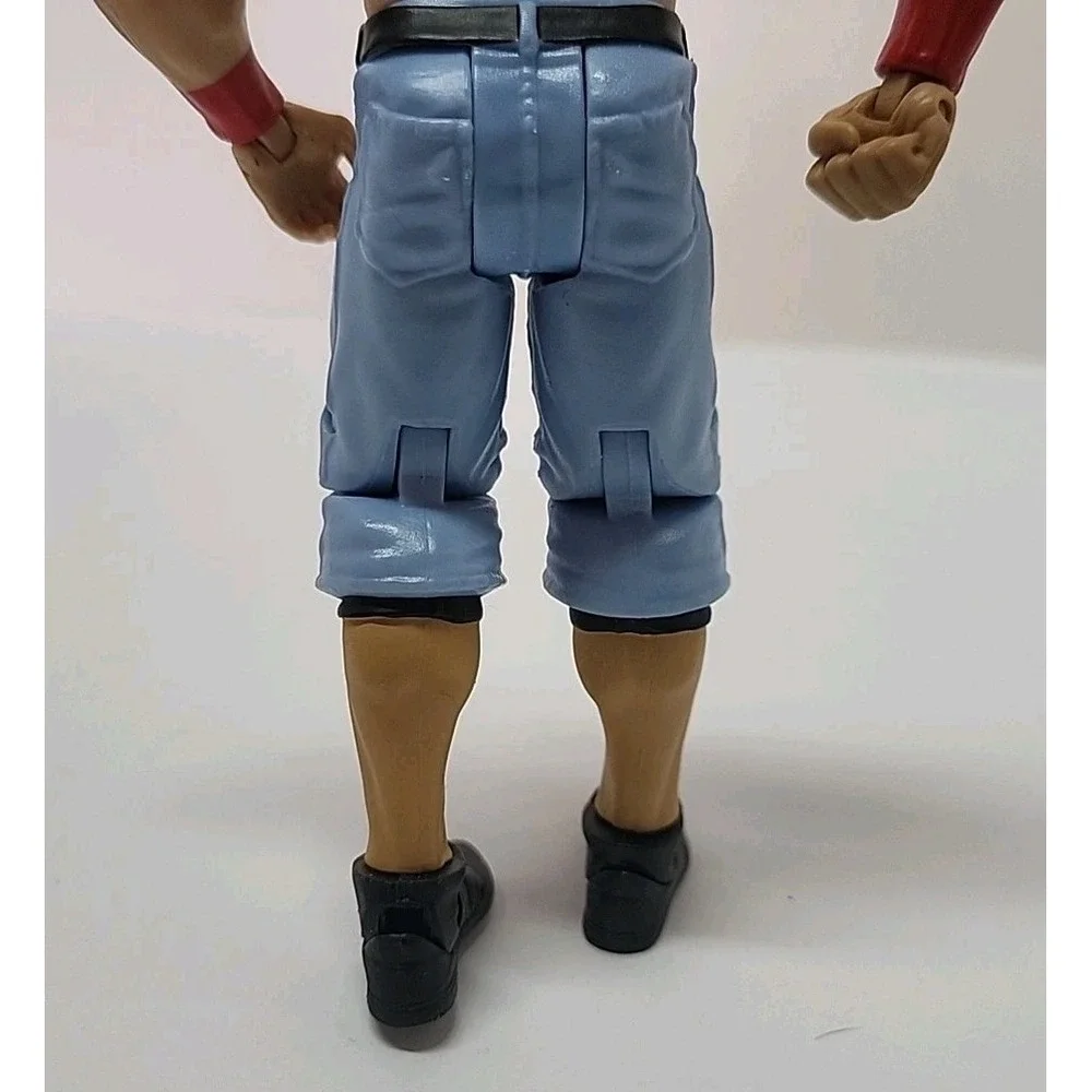 WWE John Cena Action Figure Mattel 2011 Blue Jorts Red Wristbands V1268 Toy WWF‎